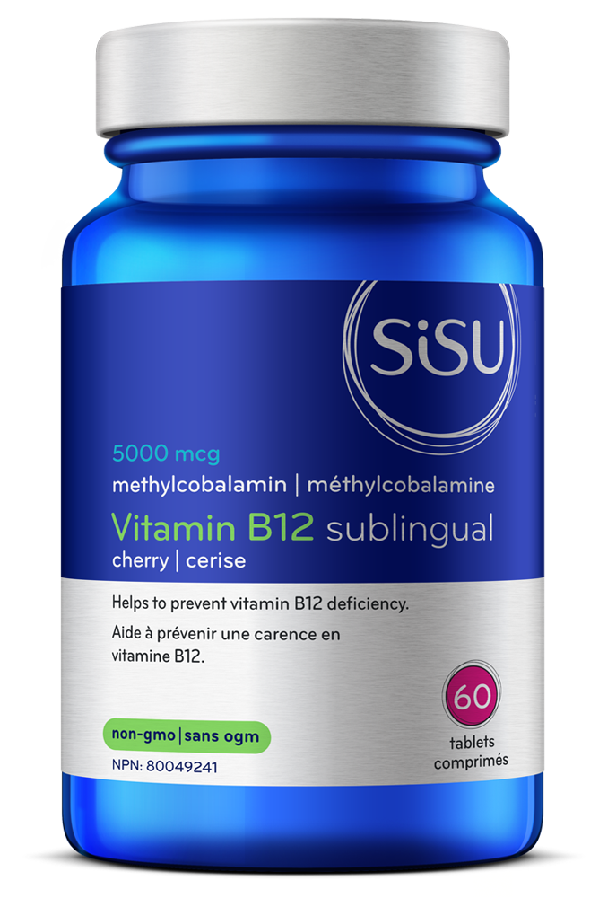 Sisu B12 5000 Mcg Methylcobalamin Sublingual Cherry 60 Tablets